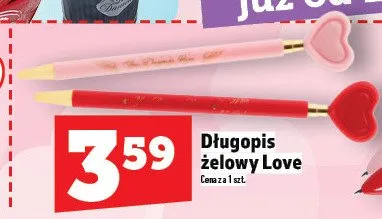 Długopis żelowy Love promocja w TOPAZ