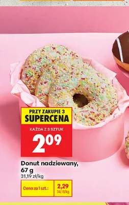 Donut nadziewany promocja w Biedronka