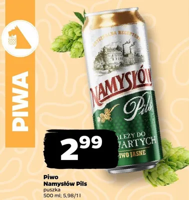 Piwo Namysłów Pils promocja w Netto