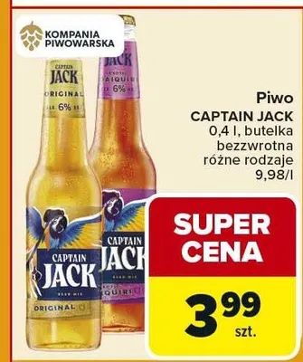 Piwo różne rodzaje bezzwrotna promocja w Carrefour