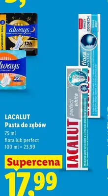 Pasta do zębów Lacalut Flora White promocja w Lidl