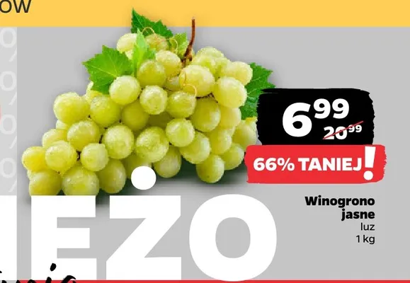 Winogrono jasne luz promocja w Netto