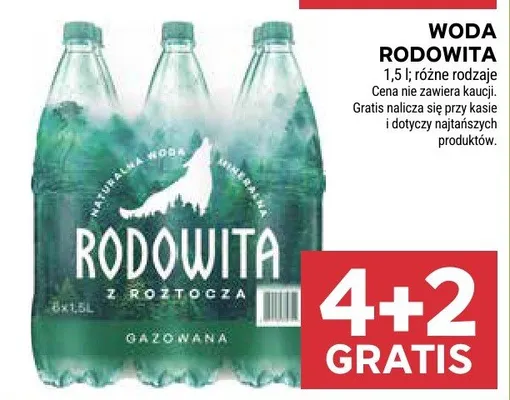 Woda rodowita promocja w Stokrotka