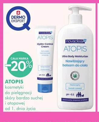 Krem do twarzy Novaclear Atopis Hydro-Control Cream promocja w Super-Pharm