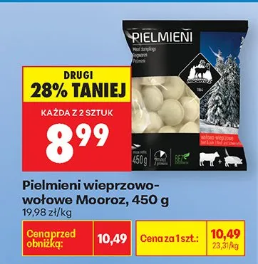 Pierogi wieprzowo-wołowe promocja w Biedronka