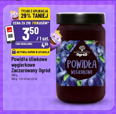 Powidła śliwkowe węgierkowe Zaczarowany Ogród promocja w POLOmarket