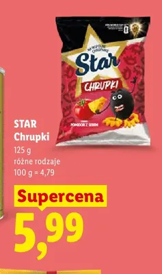 Chrupki Star różne rodzaje promocja w Lidl