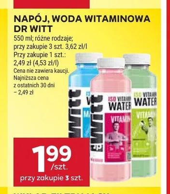 Napój witaminowy Dr Witt czerwony promocja w Stokrotka