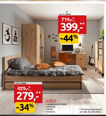 Biurko Lamea promocja w Black Red White