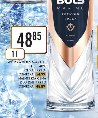 Wódka Bols Marine promocja w Dino