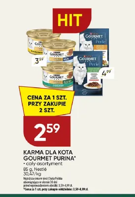 Karma dla kota Gourmet Purina promocja w Chata Polska