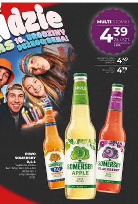Piwo smakowe Somersby Apple promocja w Duży Ben