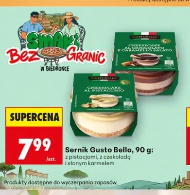 Sernik Gusto Bello z pistacjami promocja w Biedronka