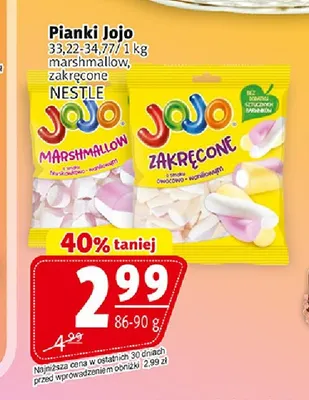 Pianki Jojo zakręcone Nestlé promocja w Prim Market