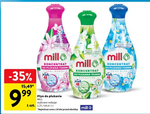 Płyn do płukania koncentrat wybrane rodzaje promocja w Intermarche