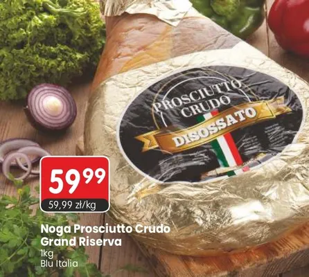 Noga Prosciutto Crudo Grand Riserva Blu Italia promocja w Market Point