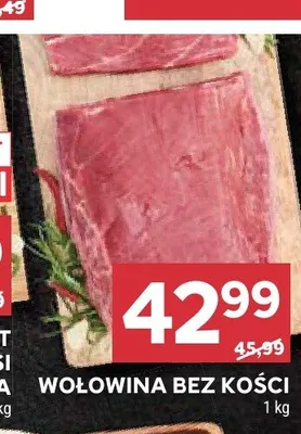 Wołowina bez kości promocja w Stokrotka