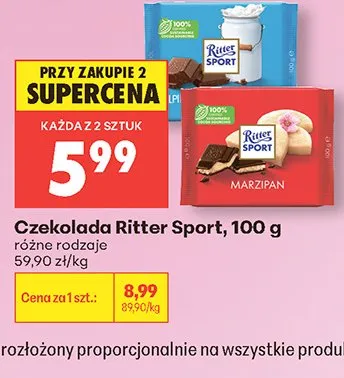 Czekolada Ritter Sport promocja w Biedronka