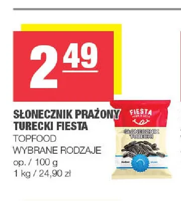 Słonecznik prażony turecki Fiesta promocja w SPAR