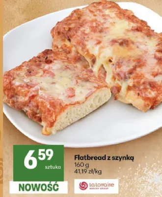 Flatbread z szynką La Lorraine promocja w Delikatesy Centrum