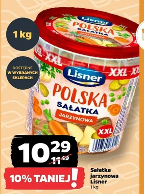 Sałatka jarzynowa Polska Lisner XXL promocja w Netto