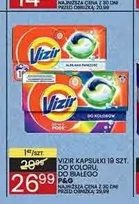Kapsułki do prania Vizir promocja w Wafelek