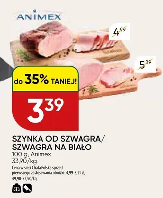 Szynka od Szwagra Animex promocja w Chata Polska