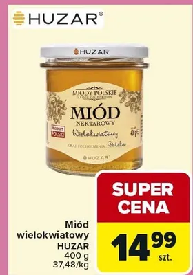 Miód wielokwiatowy nektarowy promocja w Carrefour Market