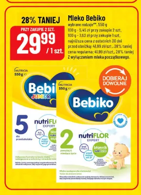 Mleko Bebiko Junior 5 promocja w POLOmarket