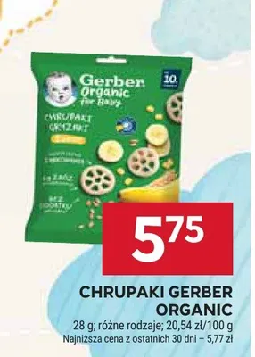 Chrupaki Gerber Organic promocja w Stokrotka