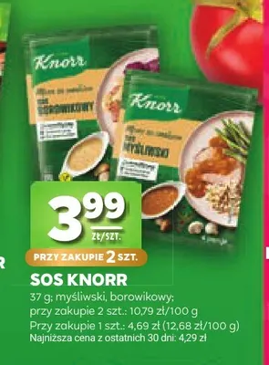 Sos Knorr borowikowy promocja w Stokrotka