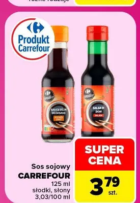 Sos sojowy słony Carrefour promocja w Carrefour Market