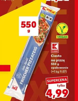 Ciasto na pizzę K-Classic promocja w Kaufland
