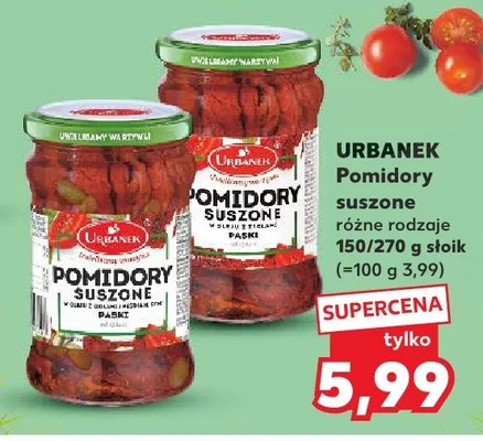 Pomidory suszone różne rodzaje promocja w Kaufland
