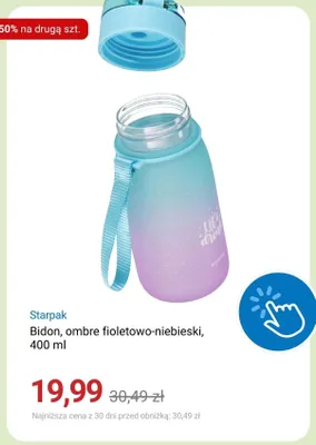 Bidon Starpak ombre fioletowo-niebieski 400 ml promocja w Smyk