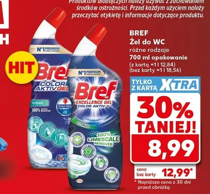 Żel do WC Bref Color Aktiv Gel Excellence promocja w Kaufland