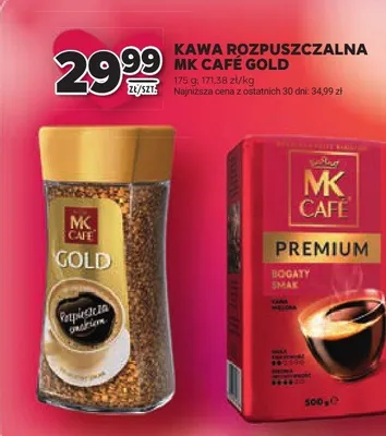 Kawa rozpuszczalna MK CAFE GOLD promocja w Stokrotka