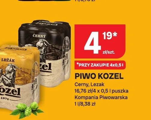 Piwo Kozel promocja w Chorten