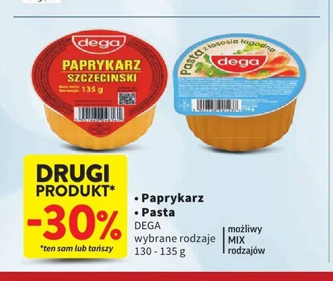 Pasta z łososia łagodna Dega promocja w Intermarche