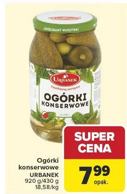 Ogórki konserwowe promocja w Carrefour Market