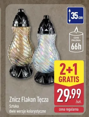 Znicz Flakon Tęcza promocja w Aldi