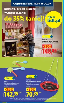 Drewniany sklepik do zabawy Lupilu promocja w Lidl