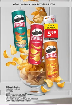 Chipsy Pringles Paprika promocja w Market Point