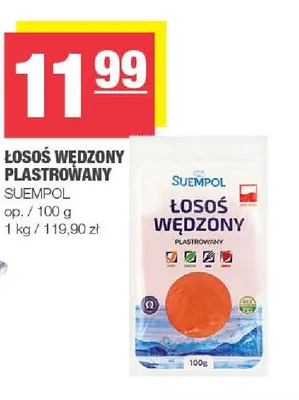 Łosoś wędzony plastrowany Suempol promocja w SPAR
