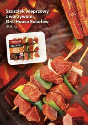 Burger z warzywami Sokołów grill house promocja w Delikatesy Centrum