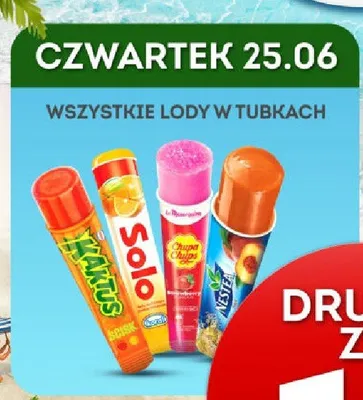 Lód w tubce Kaktus promocja w Żabka
