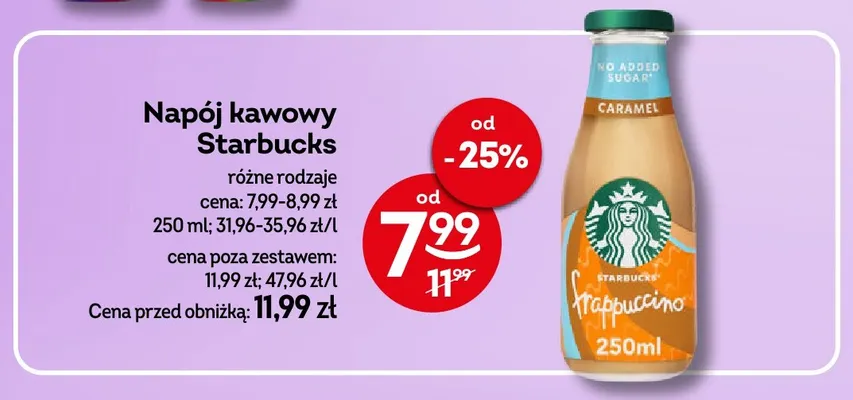 Napój kawowy Starbucks promocja w Żabka