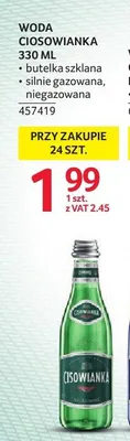 Woda mineralna Cisowianka niegazowana promocja w Selgros