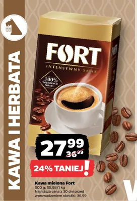 Kawa mielona Fort Intensywny Smak promocja w Netto