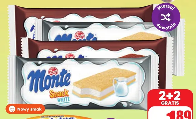 Kanapka Monte Snack Zott promocja w Dino